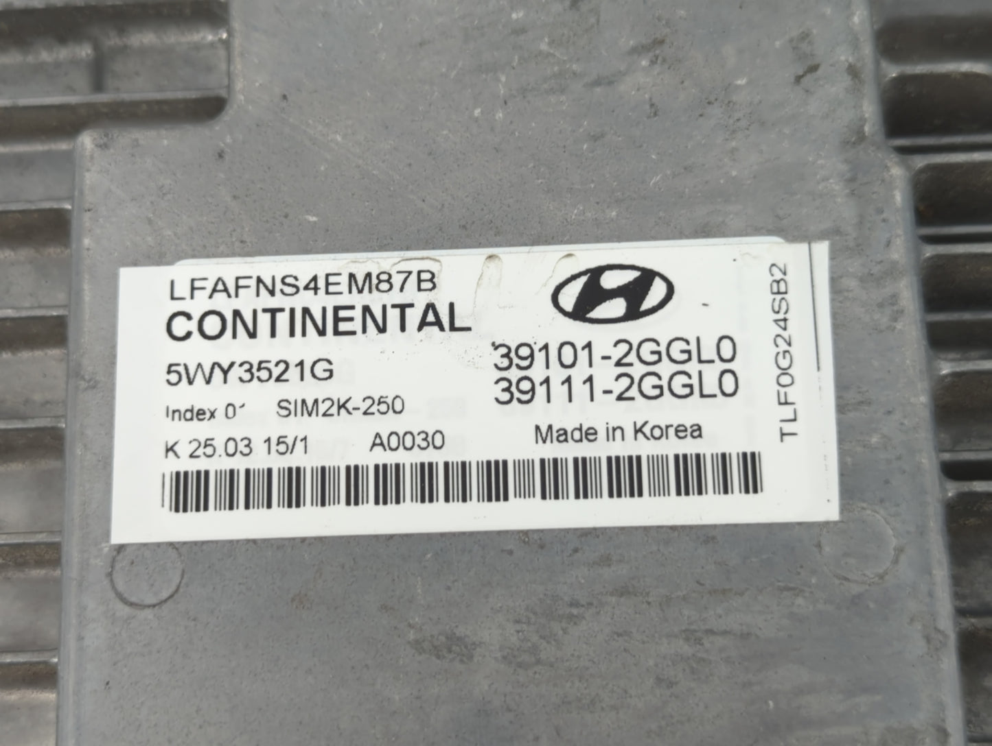 2015-2017 Hyundai Sonata PCM Engine Control Computer ECU ECM PCU OEM P/N:39101-2GGL0 Fits Fits 2015 2016 2017 OEM Used Auto 