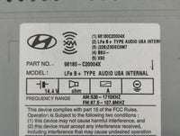 2015-2017 Hyundai Sonata Am Fm Cd Player Radio Receiver - Oemusedautoparts1.com