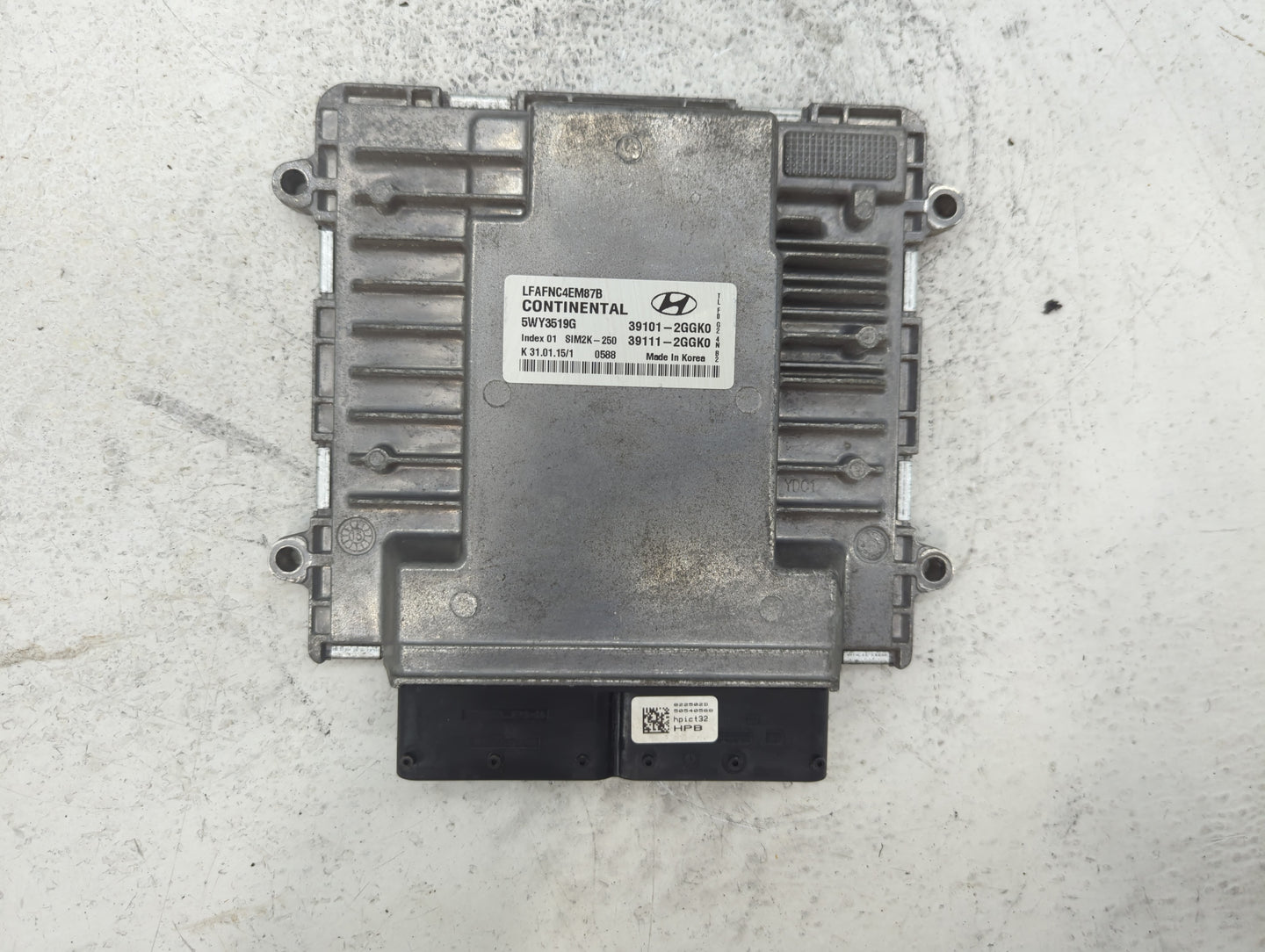 2015-2017 Hyundai Sonata PCM Engine Control Computer ECU ECM PCU OEM P/N:39111-2GGK0 39101-2GGK0 Fits Fits 2015 2016 2017 OE