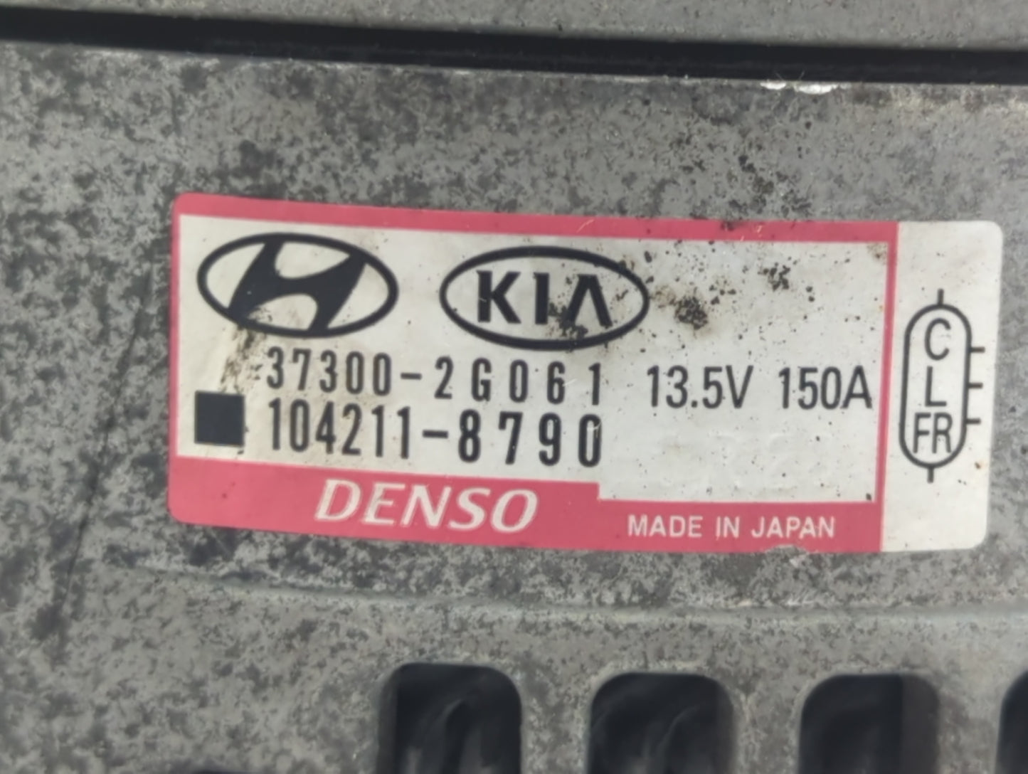 2015-2019 Hyundai Sonata Alternator Replacement Generator Charging Assembly Engine OEM P/N:104211-8790 37300-2G061 Fits OEM 