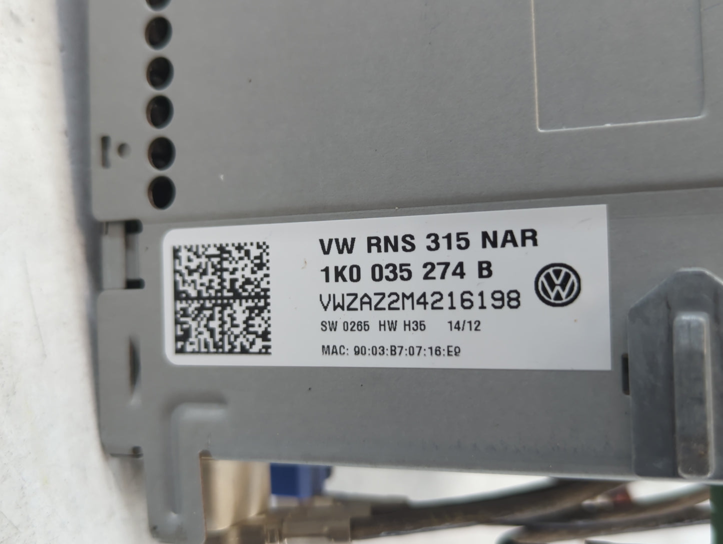 2015 Hyundai Sonata Radio AM FM Cd Player Receiver Replacement P/N:1K0 035 274 B Fits OEM Used Auto Parts - Oemusedautoparts