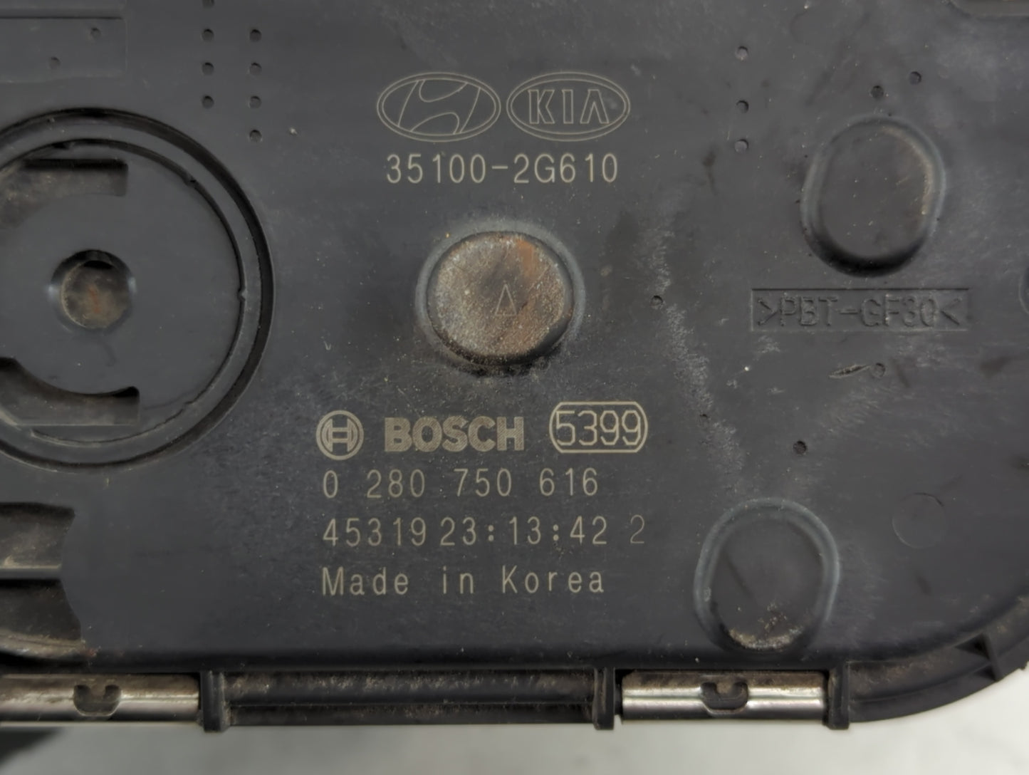 2015-2019 Hyundai Sonata Throttle Body P/N:0 280 750 616 35100-2G610 Fits Fits 2015 2016 2017 2018 2019 2020 2021 OEM Used A