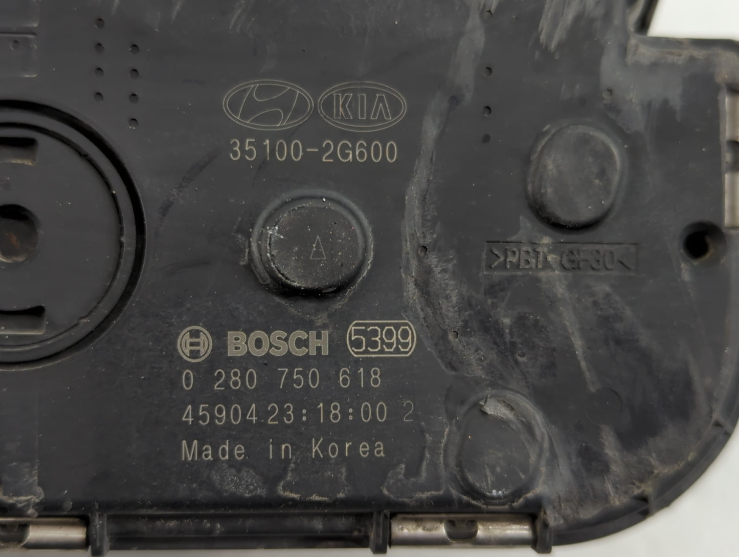 2015-2019 Hyundai Sonata Throttle Body P/N:0 280 750 618 35100-2G600 Fits Fits 2015 2016 2017 2018 2019 2020 2021 OEM Used A