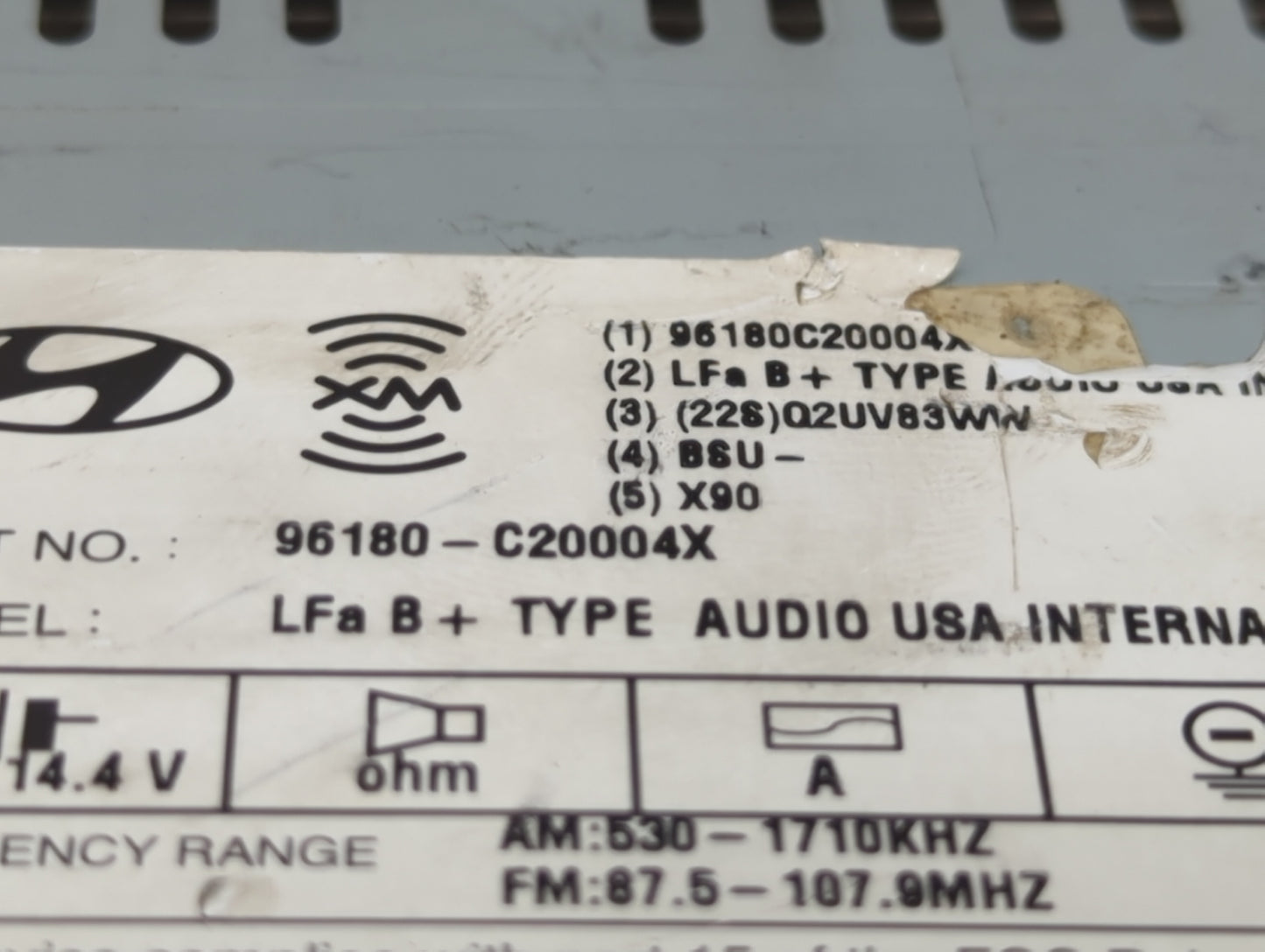 2015-2017 Hyundai Sonata Am Fm Cd Player Radio Receiver - Oemusedautoparts1.com