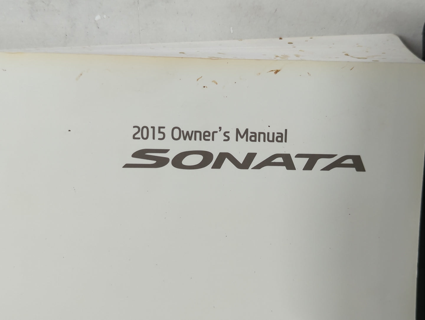 2015 Hyundai Sonata Owners Manual Book Guide P/N:FC10-EU45A OEM Used Auto Parts - Oemusedautoparts1.com