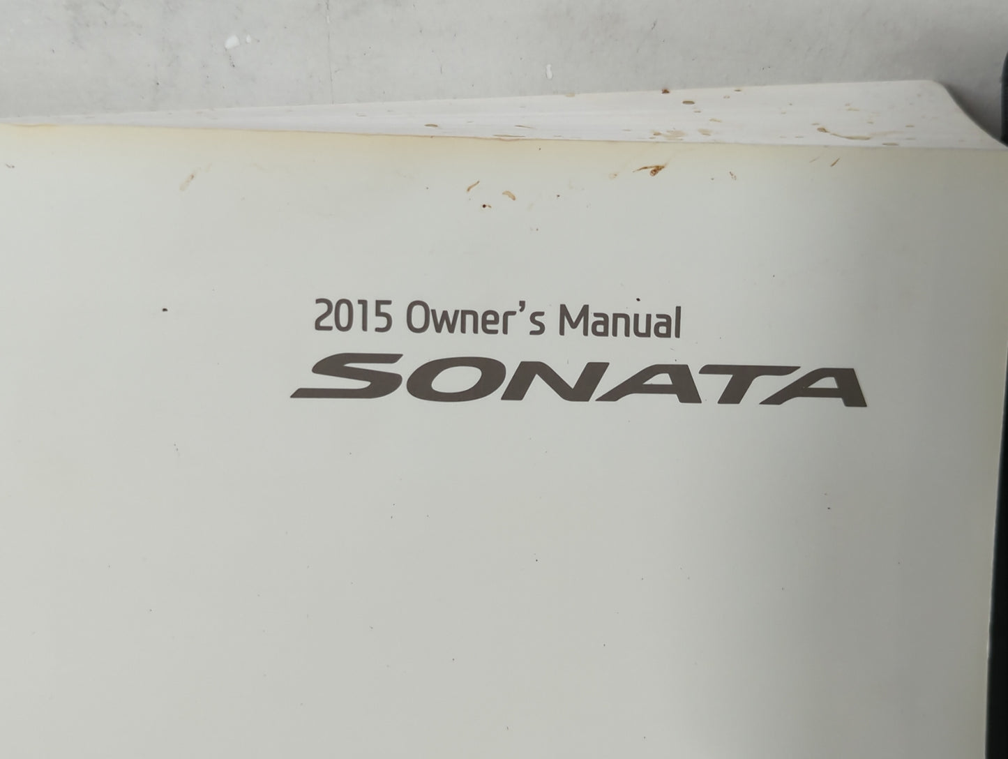 2015 Hyundai Sonata Owners Manual Book Guide P/N:FC10-EU45A OEM Used Auto Parts - Oemusedautoparts1.com