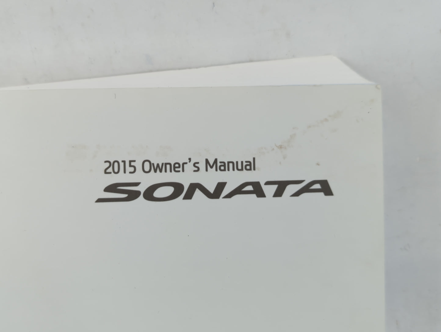 2015 Hyundai Sonata Owners Manual Book Guide P/N:FC10-EC45AE OEM Used Auto Parts - Oemusedautoparts1.com