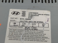 2015 Hyundai Sonata Radio AM FM Cd Player Receiver Replacement P/N:96170-C20004X Fits OEM Used Auto Parts - Oemusedautoparts