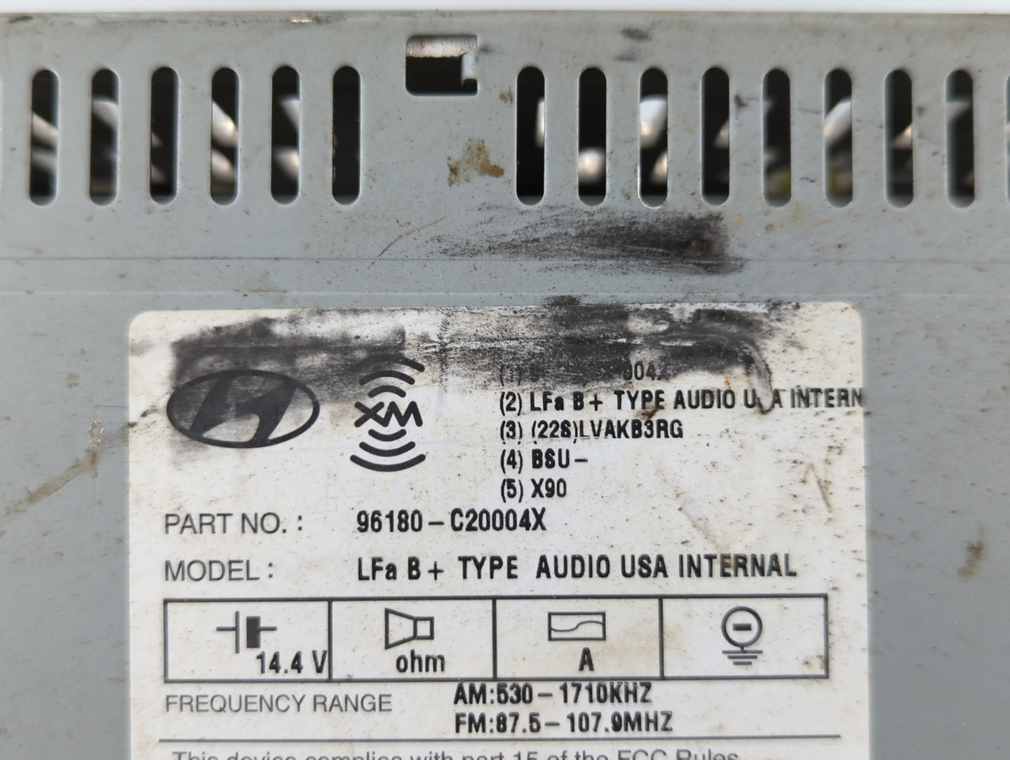 2015-2017 Hyundai Sonata Am Fm Cd Player Radio Receiver - Oemusedautoparts1.com
