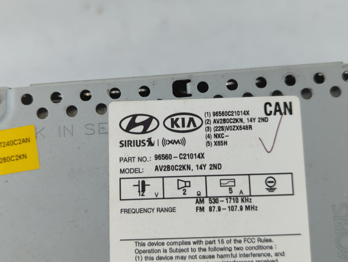 2015-2015 Hyundai Sonata Information Radio Display Screen 722006 - Oemusedautoparts1.com
