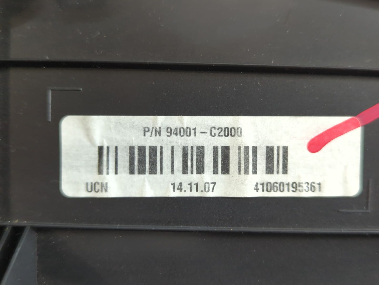 2015 Hyundai Sonata Instrument Cluster Speedometer Gauges P/N:94001-C2000 Fits OEM Used Auto Parts - Oemusedautoparts1.com