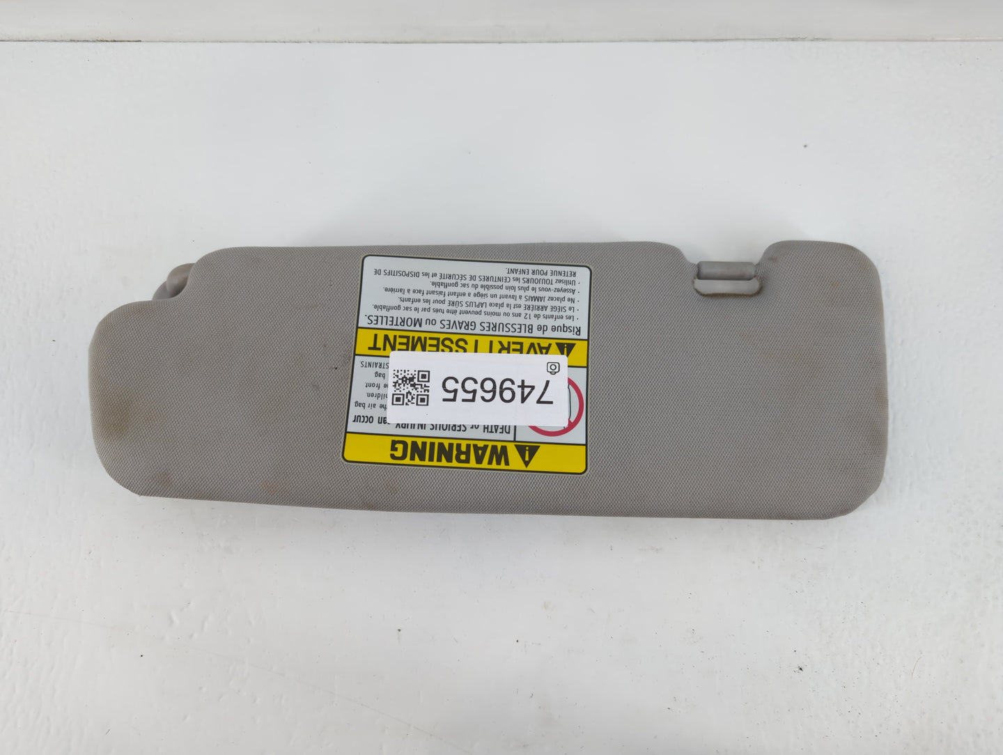 2011-2015 Hyundai Sonata Sun Visor Shade Replacement Passenger Right Mirror Fits Fits 2011 2012 2013 2014 2015 OEM Used Auto