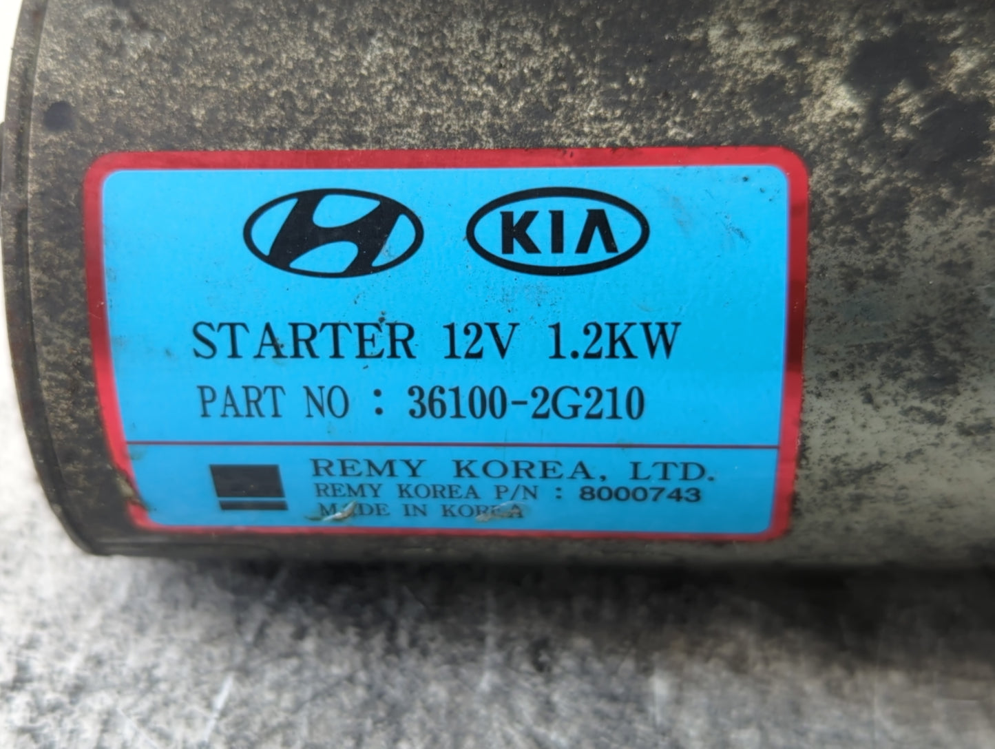 2008-2015 Hyundai Sonata Car Starter Motor Solenoid OEM P/N:8000169 36100-2G210 Fits OEM Used Auto Parts - Oemusedautoparts1