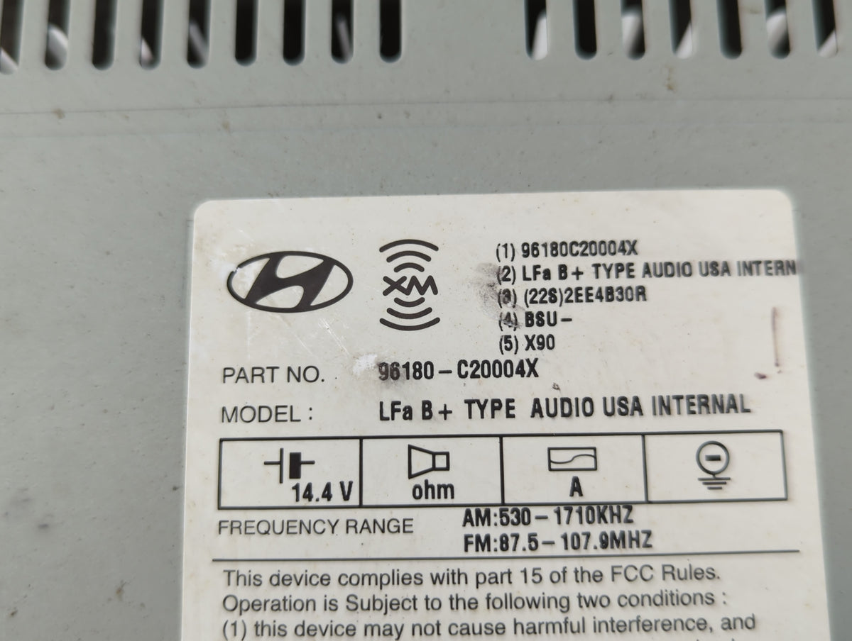 2015-2015 Hyundai Sonata Am Fm Cd Player Radio Receiver 755067 - Oemusedautoparts1.com