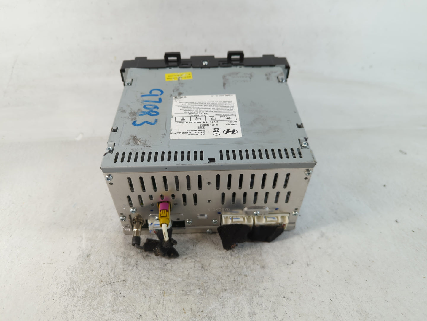 2015-2017 Hyundai Sonata Radio AM FM Cd Player Receiver Replacement P/N:96180-C20004X Fits Fits 2015 2016 2017 OEM Used Auto