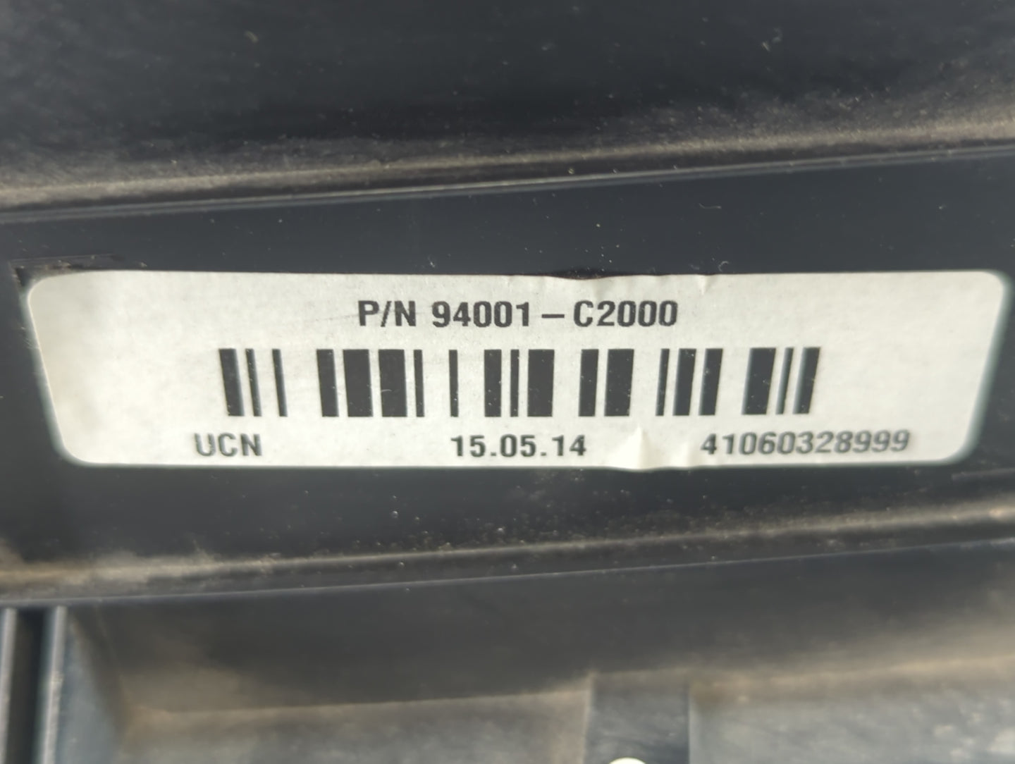 2015 Hyundai Sonata Instrument Cluster Speedometer Gauges P/N:94001-C2000 Fits OEM Used Auto Parts - Oemusedautoparts1.com