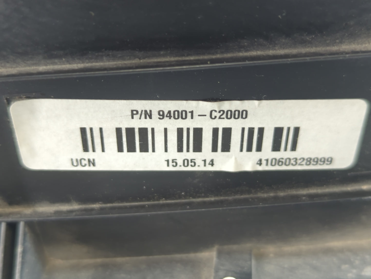 2015 Hyundai Sonata Instrument Cluster Speedometer Gauges P/N:94001-C2000 Fits OEM Used Auto Parts - Oemusedautoparts1.com