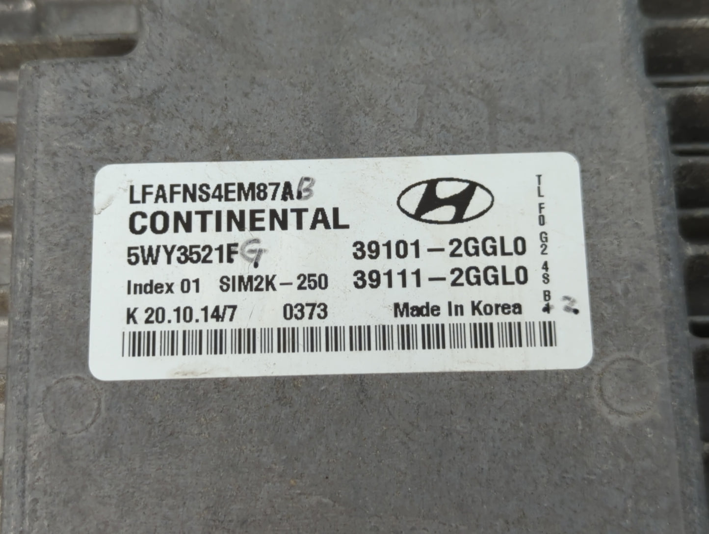 2015-2017 Hyundai Sonata PCM Engine Control Computer ECU ECM PCU OEM P/N:39111-2GGL0 39101-2GGL0 Fits Fits 2015 2016 2017 OE