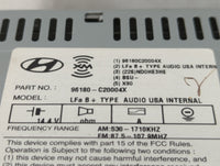 2015-2017 Hyundai Sonata Radio AM FM Cd Player Receiver Replacement P/N:96180-C20004X Fits Fits 2015 2016 2017 OEM Used Auto