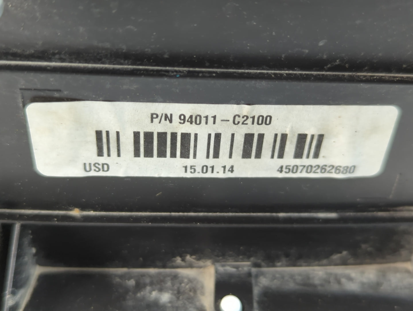 2015-2017 Hyundai Sonata Instrument Cluster Speedometer Gauges P/N:94011-C2100 Fits Fits 2015 2016 2017 OEM Used Auto Parts 