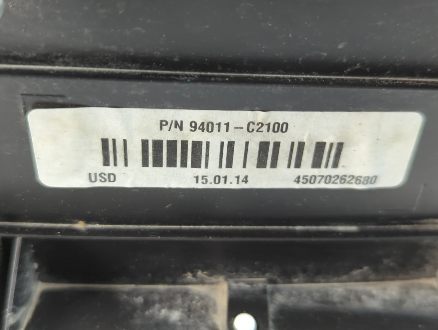 2015-2017 Hyundai Sonata Instrument Cluster Speedometer Gauges P/N:94011-C2100 Fits Fits 2015 2016 2017 OEM Used Auto Parts 
