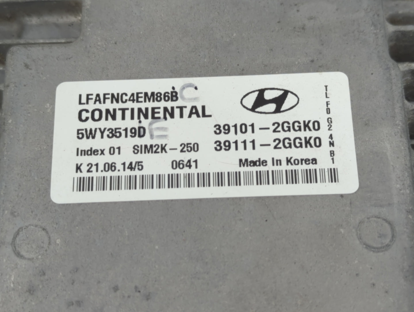 2015-2017 Hyundai Sonata PCM Engine Control Computer ECU ECM PCU OEM Fits Fits 2015 2016 2017 OEM Used Auto Parts - Oemuseda