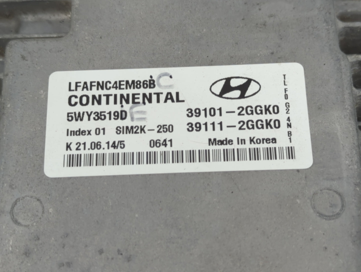 2015-2017 Hyundai Sonata PCM Engine Control Computer ECU ECM PCU OEM Fits Fits 2015 2016 2017 OEM Used Auto Parts - Oemuseda