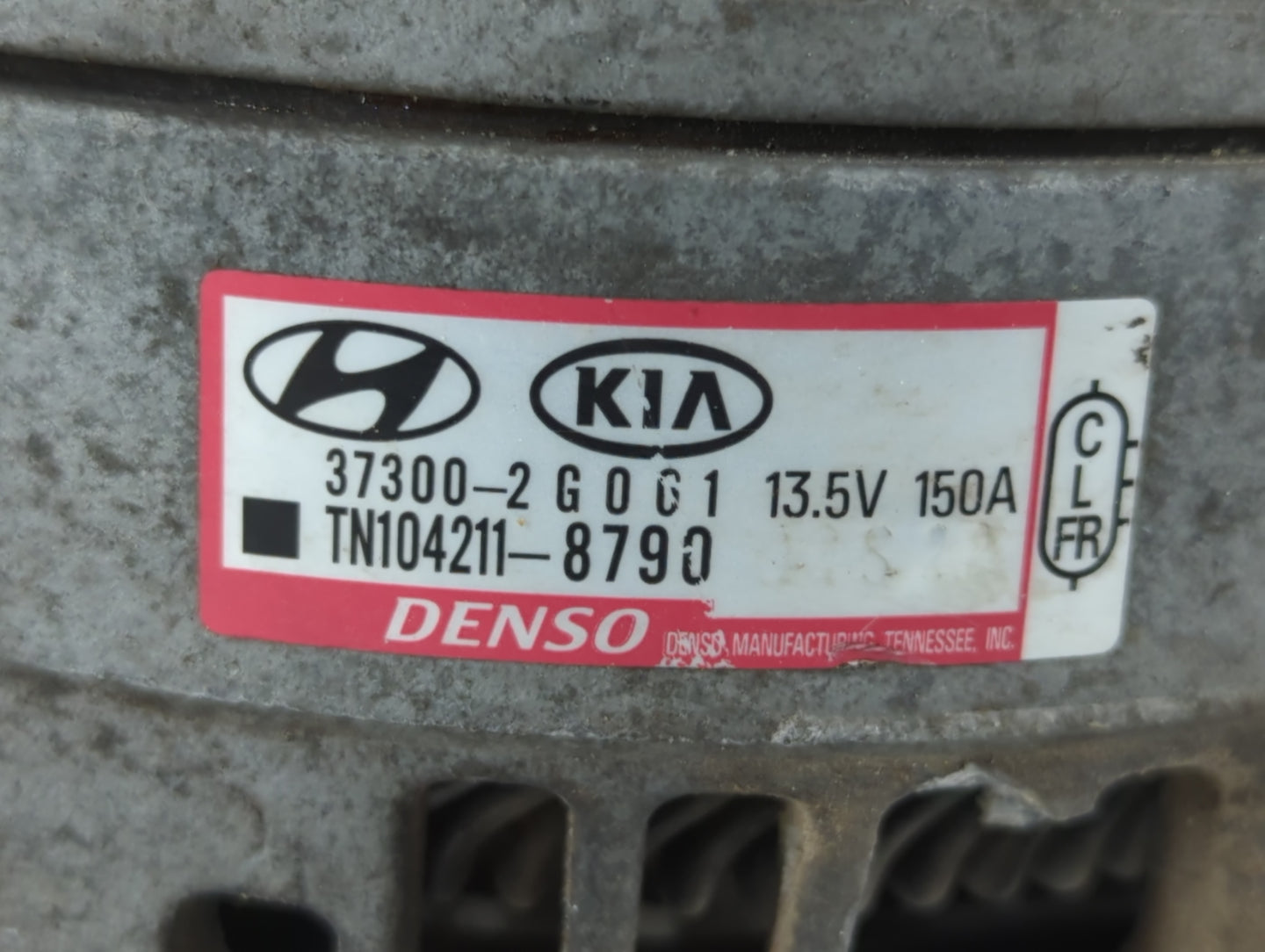 2015-2019 Hyundai Sonata Alternator Replacement Generator Charging Assembly Engine OEM P/N:TN104211-8790 37300-2G061 Fits OE