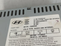 2015 Hyundai Sonata Radio AM FM Cd Player Receiver Replacement P/N:96170-C20004X Fits OEM Used Auto Parts - Oemusedautoparts