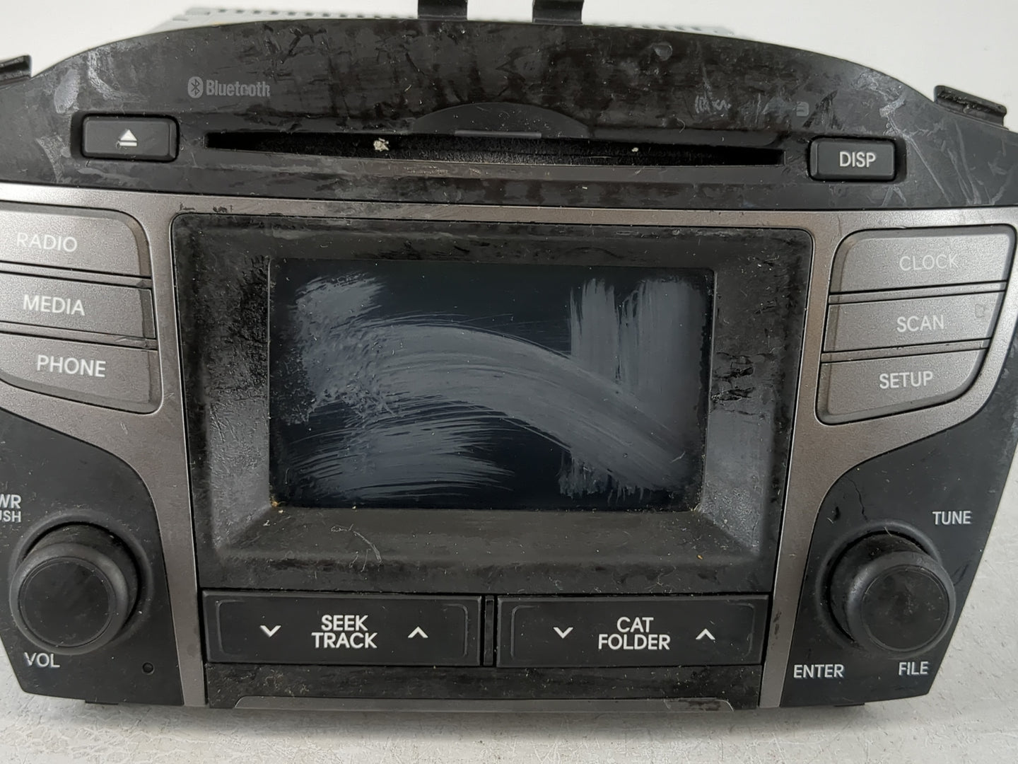 2014-2015 Hyundai Tucson Radio AM FM Cd Player Receiver Replacement P/N:96170-2S910TJN Fits Fits 2014 2015 OEM Used Auto Par