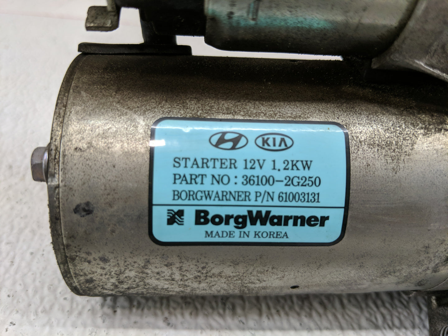 2010-2015 Hyundai Tucson Car Starter Motor Solenoid OEM P/N:36100-2G250 36100-2G200 Fits OEM Used Auto Parts - Oemusedautopa