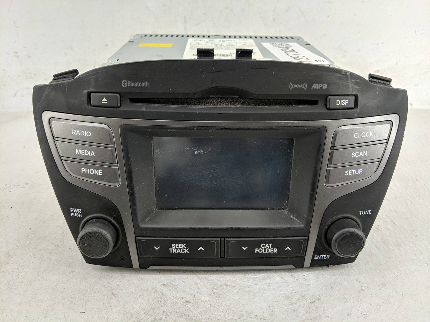 2014-2015 Hyundai Tucson Radio AM FM Cd Player Receiver Replacement Fits Fits 2014 2015 OEM Used Auto Parts - Oemusedautopar