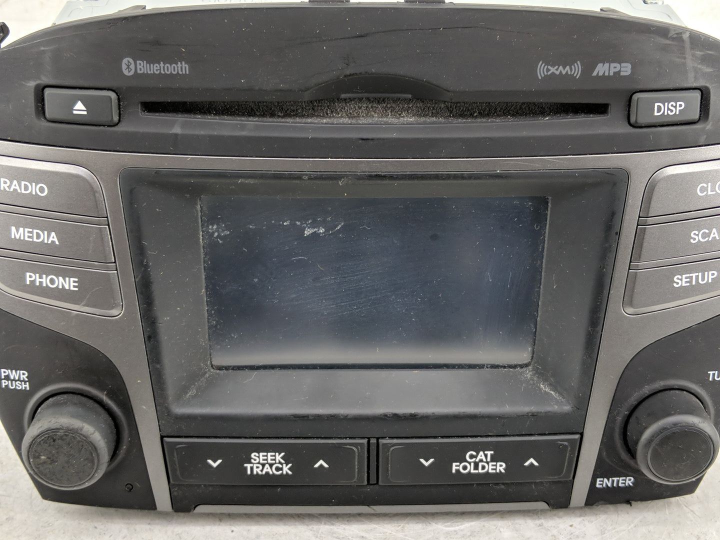 2014-2015 Hyundai Tucson Radio AM FM Cd Player Receiver Replacement Fits Fits 2014 2015 OEM Used Auto Parts - Oemusedautopar