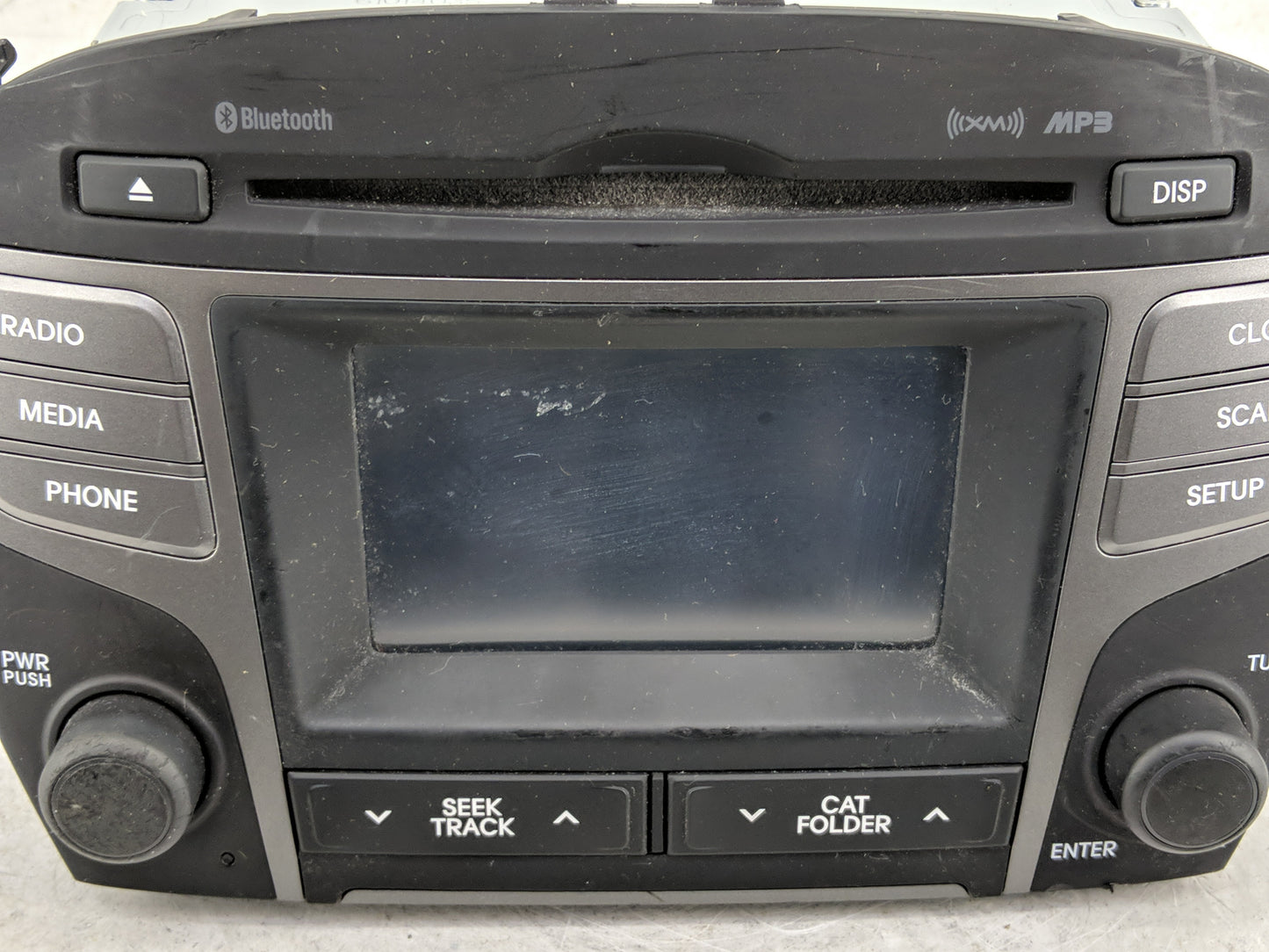 2014-2015 Hyundai Tucson Radio AM FM Cd Player Receiver Replacement Fits Fits 2014 2015 OEM Used Auto Parts - Oemusedautopar