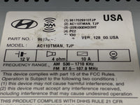 2014-2015 Hyundai Tucson Radio AM FM Cd Player Receiver Replacement Fits Fits 2014 2015 OEM Used Auto Parts - Oemusedautopar