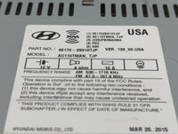 2014-2015 Hyundai Tucson Radio AM FM Cd Player Receiver Replacement P/N:96170-2S910TJP Fits Fits 2014 2015 OEM Used Auto Par