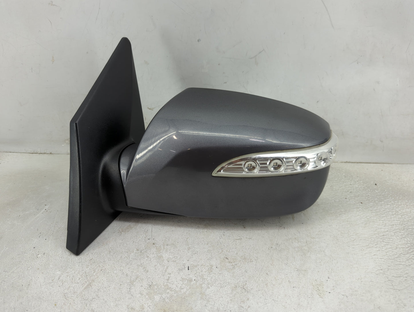 2015 Hyundai Tucson Driver Left Side View Power Door Mirror Dark Grey - Oemusedautoparts1.com