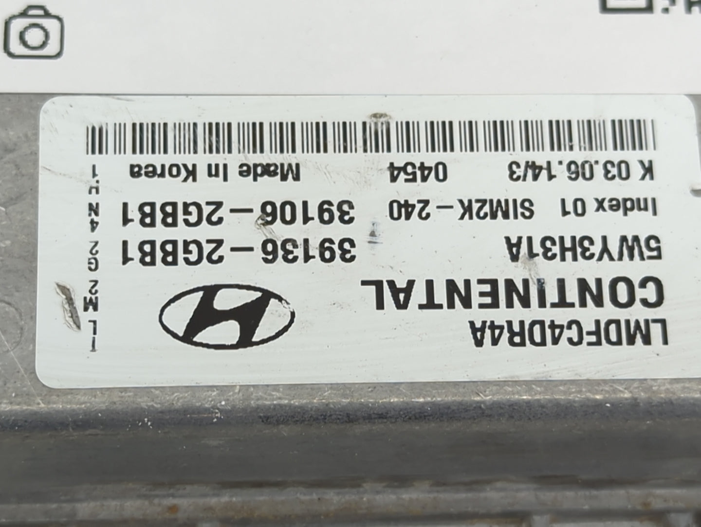 2014-2015 Hyundai Tucson PCM Engine Control Computer ECU ECM PCU OEM P/N:39136-2GBB1 39106-2GBB1, 5WY3H31A Fits Fits 2014 20