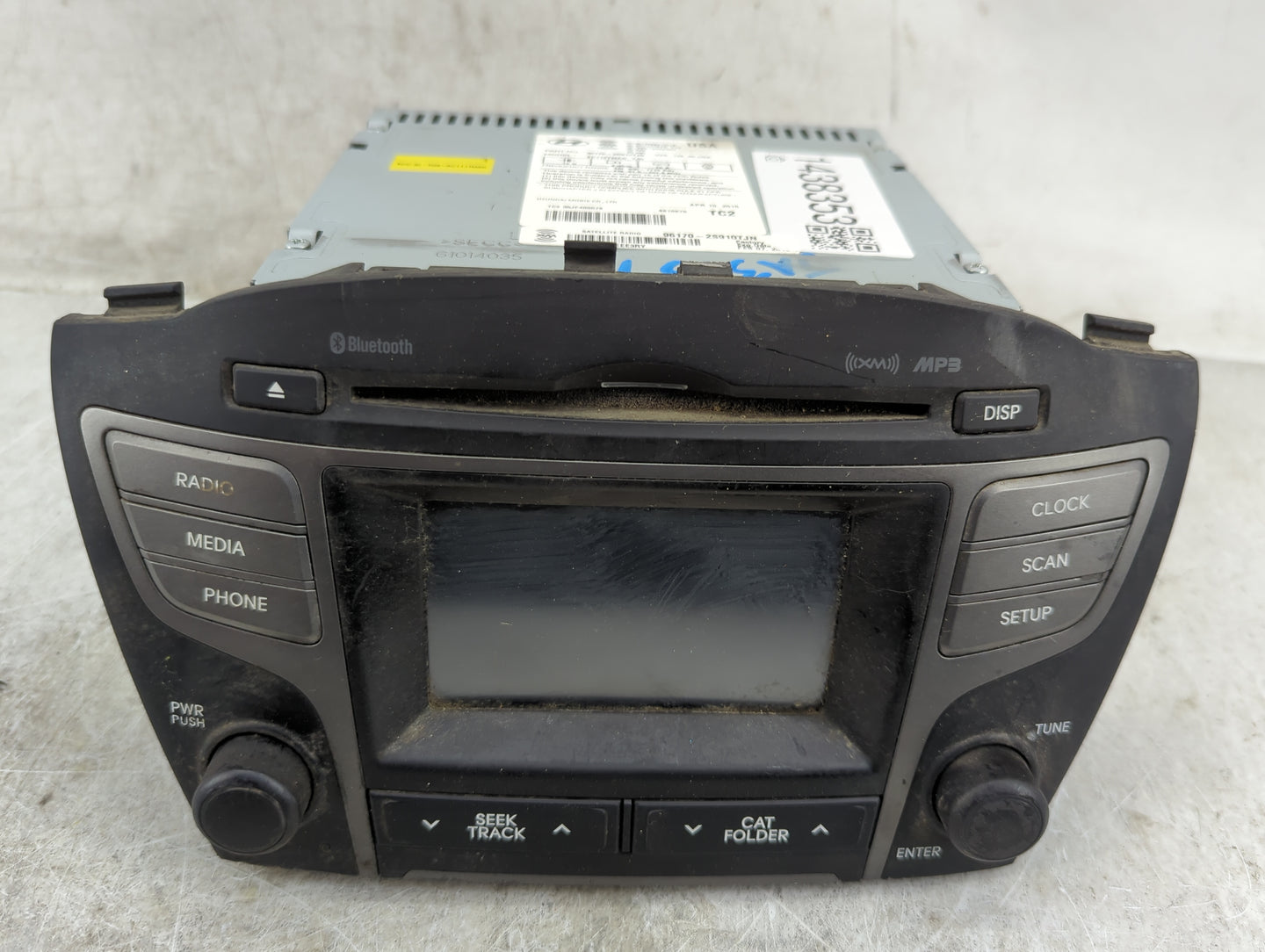 2014-2015 Hyundai Tucson Radio AM FM Cd Player Receiver Replacement P/N:96170-2S910TJN AC110TMAN Fits Fits 2014 2015 OEM Use