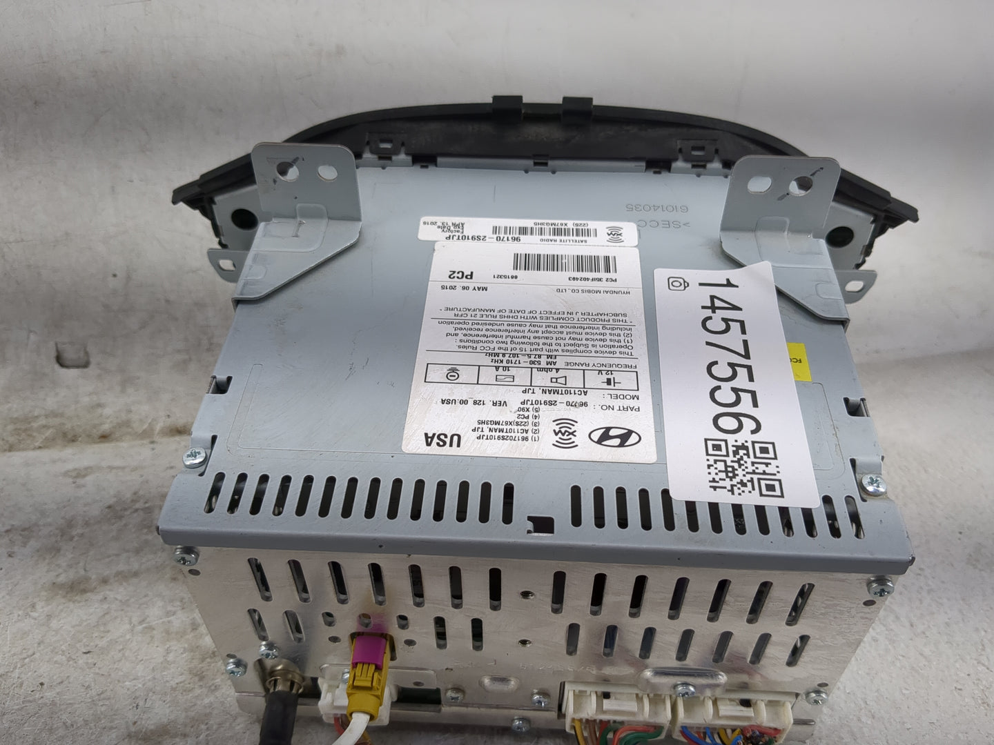 2014-2015 Hyundai Tucson Radio AM FM Cd Player Receiver Replacement P/N:96170-2S910TJP AC110TMAN Fits Fits 2014 2015 OEM Use
