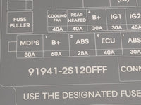 2014-2015 Hyundai Tucson Fusebox Fuse Box Panel Relay Module P/N:91941-2S120FFF MG666141 Fits Fits 2014 2015 OEM Used Auto P