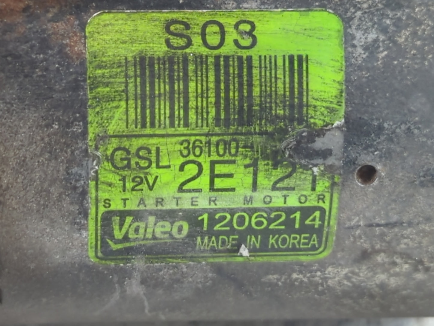 2014-2015 Hyundai Tucson Car Starter Motor Solenoid OEM P/N:36100-2E121 Fits Fits 2014 2015 2016 OEM Used Auto Parts - Oemus