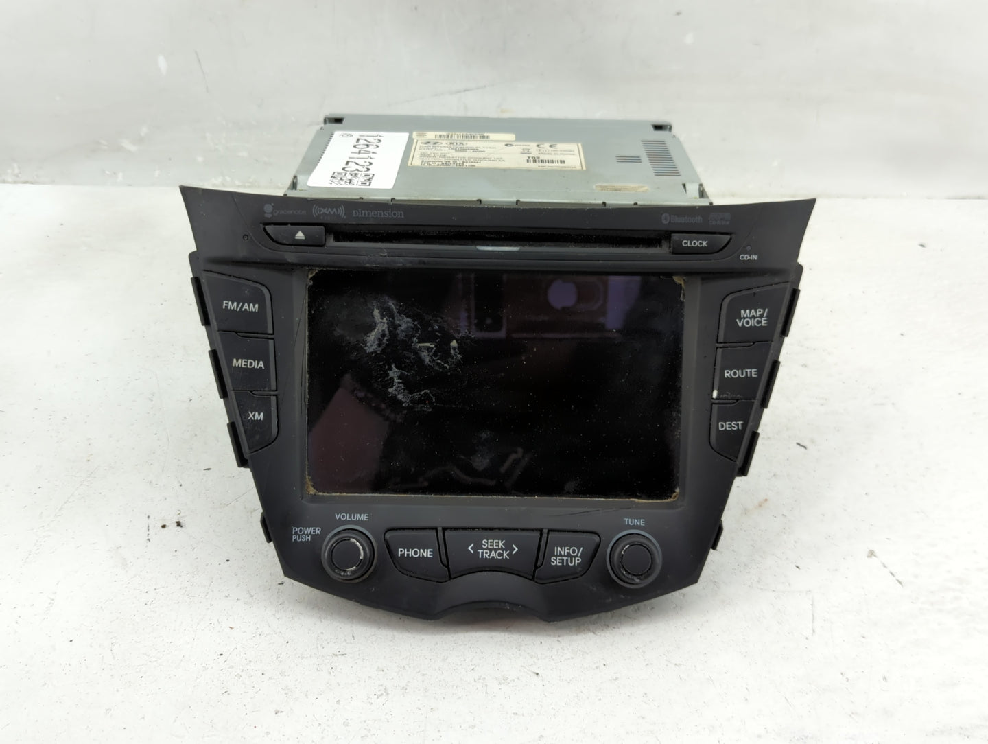 2012-2015 Hyundai Veloster Radio AM FM Cd Player Receiver Replacement P/N:96560-2V700 Fits Fits 2012 2013 2014 2015 OEM Used