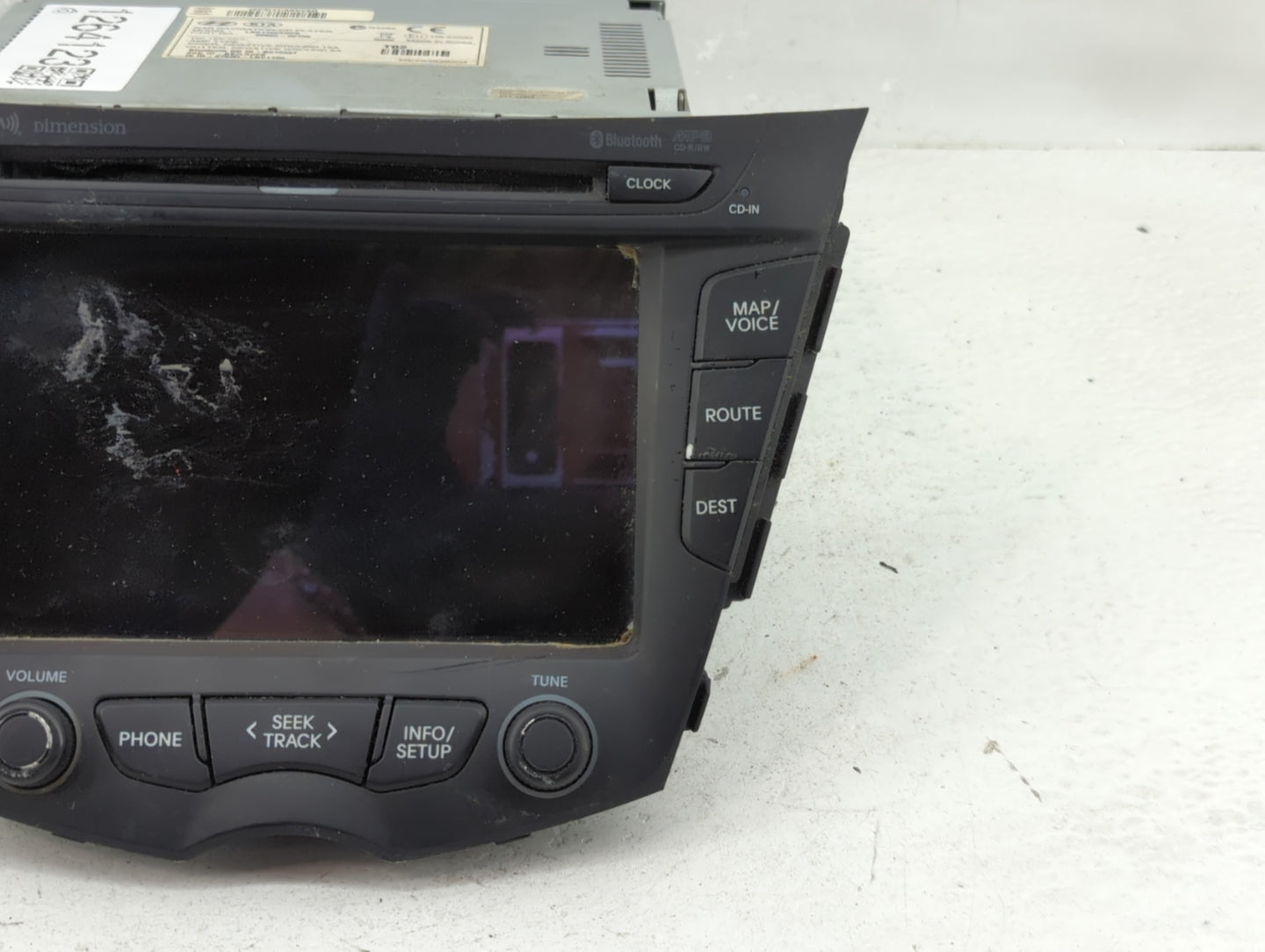 2012-2015 Hyundai Veloster Radio AM FM Cd Player Receiver Replacement P/N:96560-2V700 Fits Fits 2012 2013 2014 2015 OEM Used