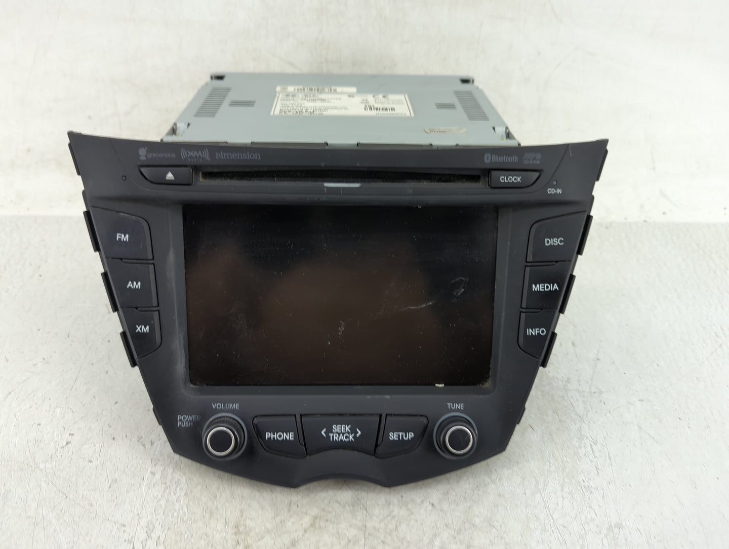 2015 Hyundai Veloster Radio AM FM Cd Player Receiver Replacement P/N:96560-2V741 Fits OEM Used Auto Parts - Oemusedautoparts