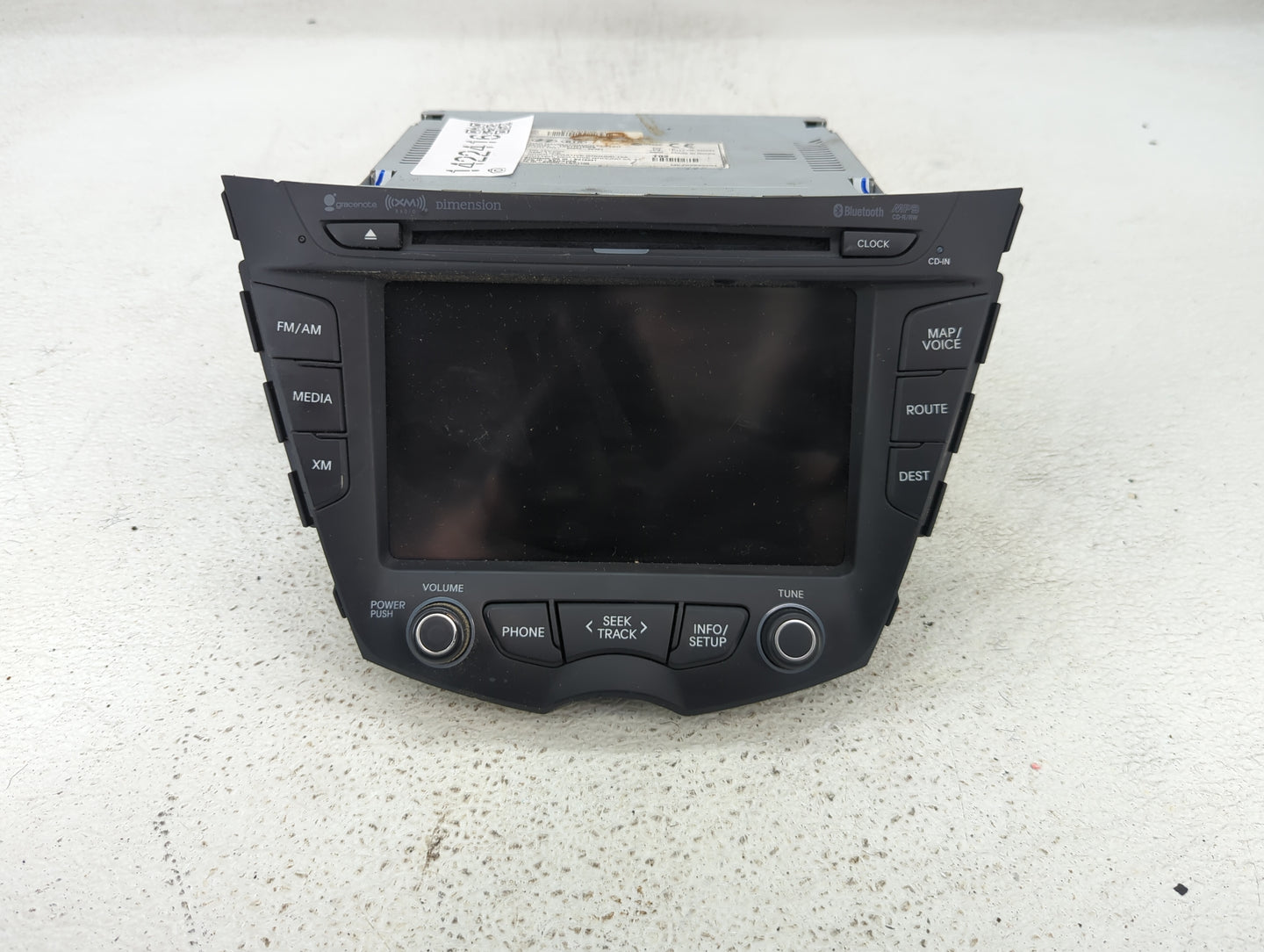 2012-2015 Hyundai Veloster Radio AM FM Cd Player Receiver Replacement P/N:96560-2V701 Fits Fits 2012 2013 2014 2015 OEM Used