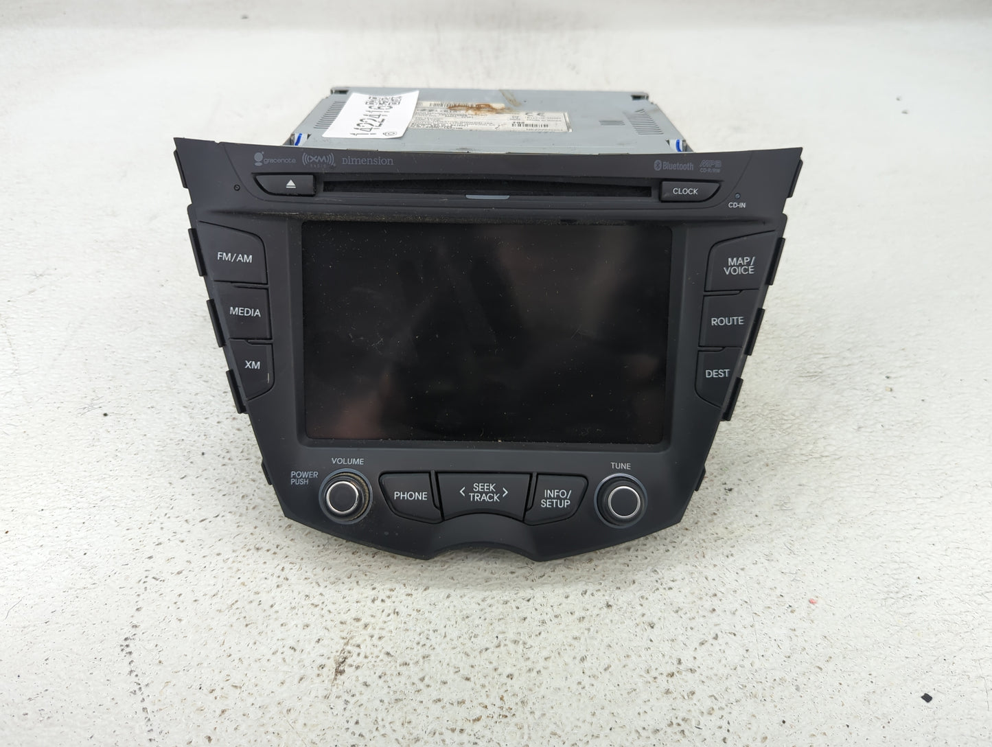 2012-2015 Hyundai Veloster Radio AM FM Cd Player Receiver Replacement P/N:96560-2V701 Fits Fits 2012 2013 2014 2015 OEM Used