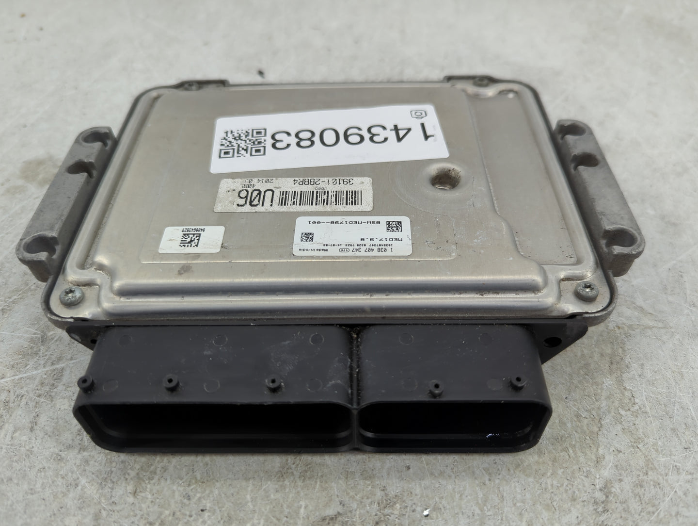 2015 Hyundai Veloster PCM Engine Control Computer ECU ECM PCU OEM P/N:39110-2BBR4 9001120408KA, GGFS-FFU6ES00H00, MED17.9.8 