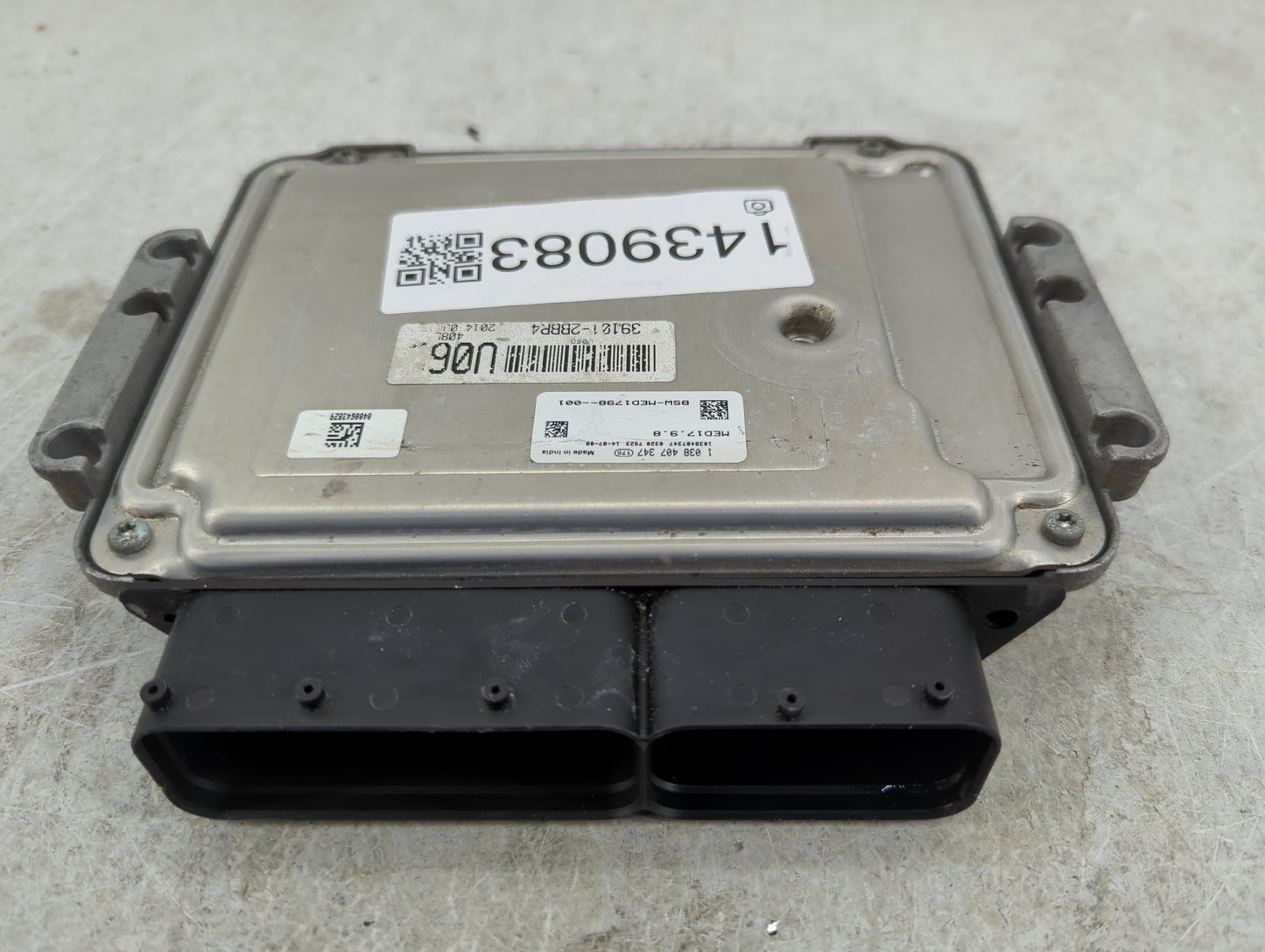 2015 Hyundai Veloster PCM Engine Control Computer ECU ECM PCU OEM P/N:39110-2BBR4 9001120408KA, GGFS-FFU6ES00H00, MED17.9.8 