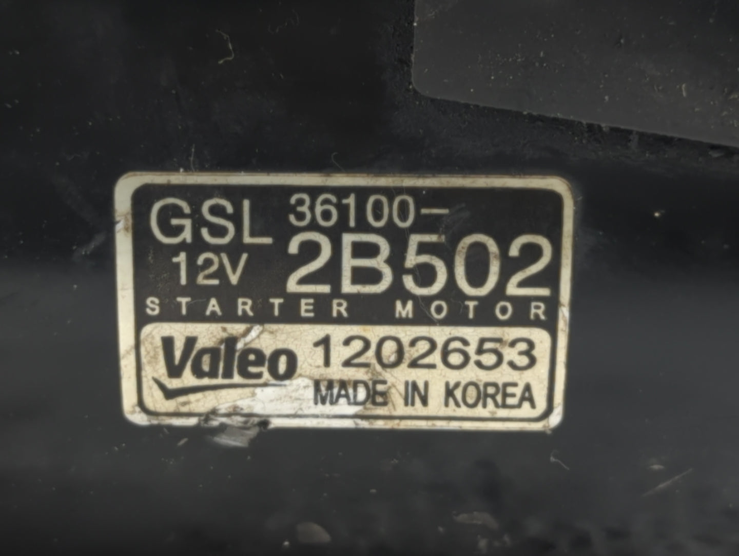 2013-2017 Hyundai Veloster Car Starter Motor Solenoid OEM P/N:36100-2B502 Fits Fits 2012 2013 2014 2015 2016 2017 OEM Used A
